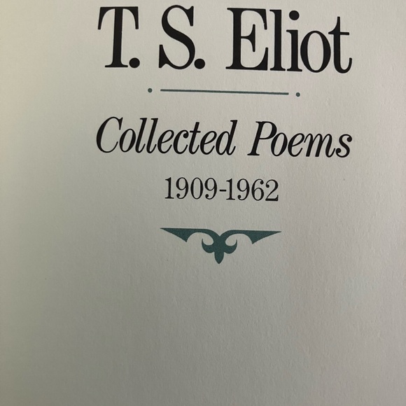 T.S. Eliot Poems 1909-1962 Leather book from the Franklin Library. 1979 - Picture 5 of 6